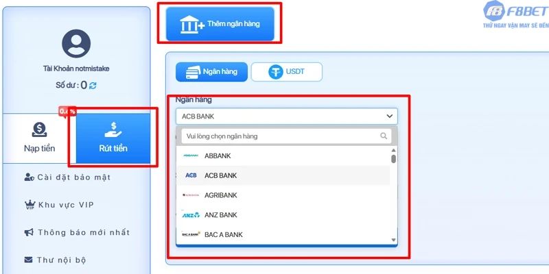 Điều kiện cơ bản khi rút tiền F8bet1