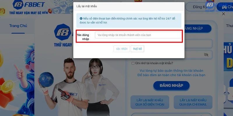 Điều kiện để đăng nhập F8bet1 thành công