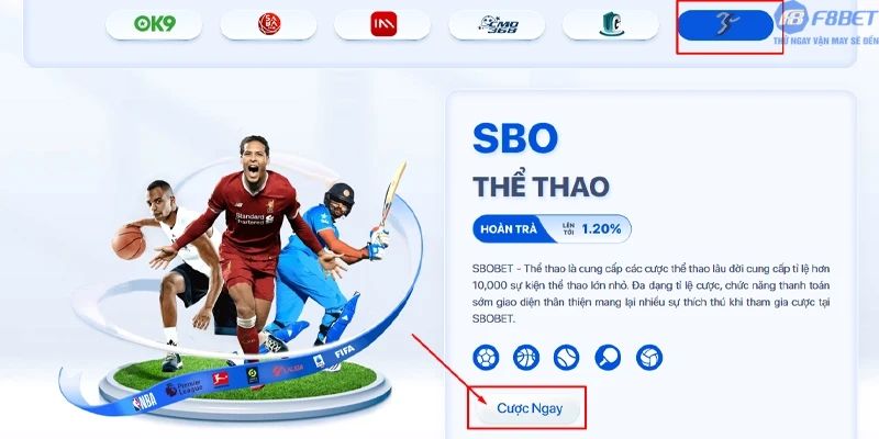 Hướng dẫn cách tham gia sảnh thể thao SBO F8bet1