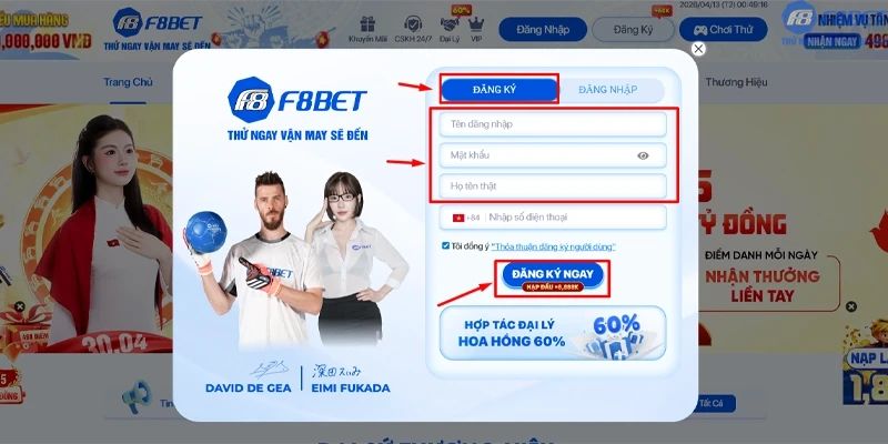 Lợi ích khi đăng ký tài khoản F8bet1