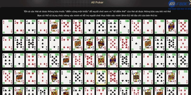 Những kiểu chơi bài 3 Cây thường gặp