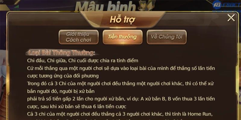 Tổng hợp các tay bài Mậu Binh 3D (mạnh đến yếu)