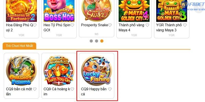 Ưu điểm khi trải nghiệm Happy Bắn Cá CQ9 tại F8bet1