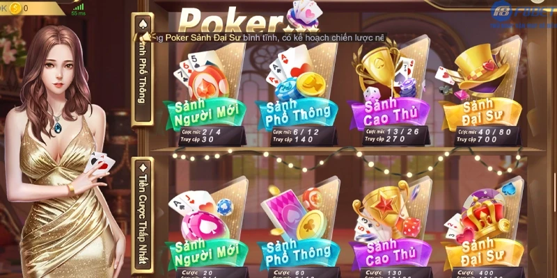 Xì Tố V8 F8bet1: Đấu trí căng não nhận tiền thưởng khổng lồ