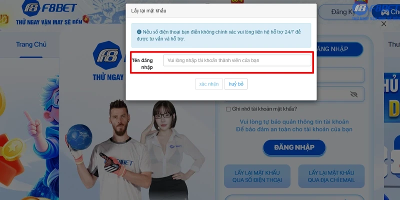Điều kiện để đăng nhập F8bet1 thành công