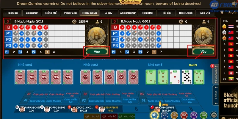 Gợi ý tham gia Ngưu Ngưu tại Casino F8bet1