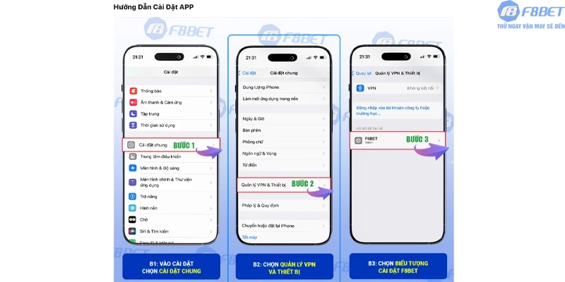Hướng dẫn từng bước tải app F8bet1 Hướng dẫn từng bước tải app F8bet1
