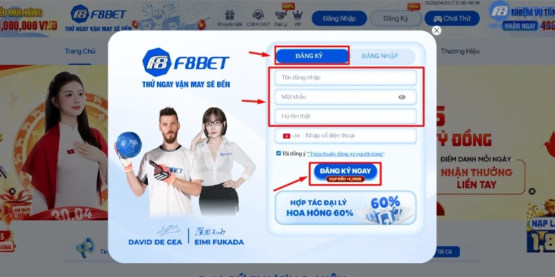 Lợi ích khi đăng ký tài khoản F8bet1