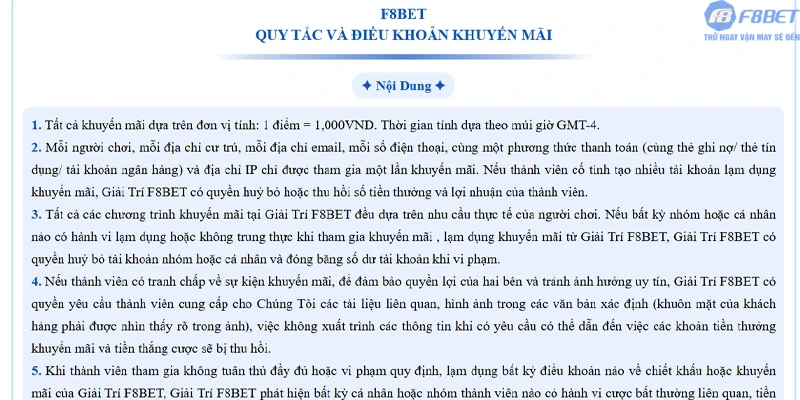 Lý do nên tham gia khuyến mãi Nổ Hũ/Bắn Cá F8bet1