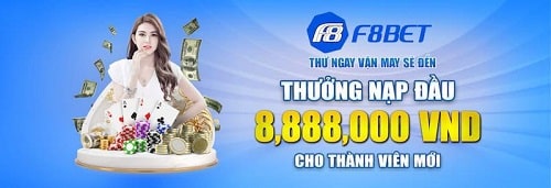 Thưởng nạp đầu 8,888,000 vnd